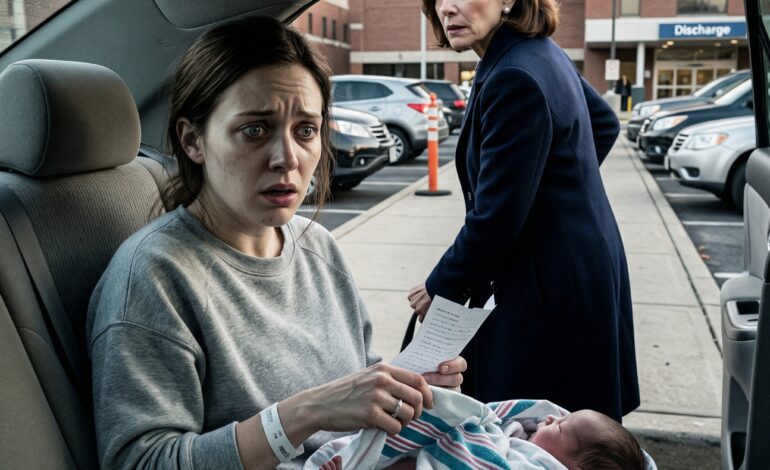 A nehéz szülésem után, azon a napon, amikor végre kiengedtek a kórházból, az anyósom követelte, hogy ő tarthassa először a babát, és végig senki mást nem engedett a közelébe. Azt hittem, egyszerűen túl izgatott ahhoz, hogy türtőztesse magát, amíg egy nővér ki nem kergette az autómat a parkolóba, és egy cetlit nyomott a tenyerembe. Csak egyetlen sor volt rajta: „Amint hazaérsz, ellenőrizd a baba bokáját.” Félrehúztam a takarót… és azonnal fáztam.