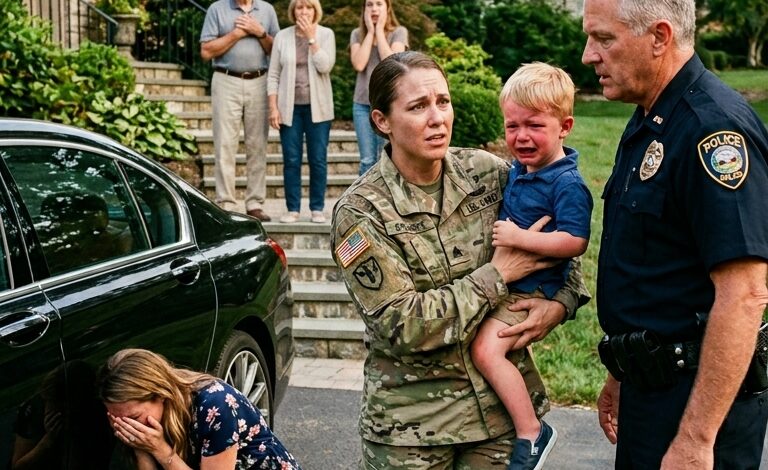Soha nem mondtam a sógornőmnek, hogy négycsillagos tábornok vagyok. Számára csak egy „kudarckatona” voltam, míg az apja a rendőrfőnök. Egy családi grillezésen láttam, ahogy az Ezüstcsillag kitüntetésemet egyenesen a parázsba dobják. A nyolcéves fiam felkiáltott: „Sarah néni lopta el a szekrényből!” A válasz azonnal jött – egy gonosz pofon az arcába. „Fogd be a szád, te kíváncsi kis kölyök.” Eszméletlenül a földre rogyott. A sógornőm nem állt meg. „Elegem van ebből a hamis dicsőségből. Egy kitüntetés a kudarcért.” Kihívtam a rendőrséget. Addig nevetett, amíg az apja le nem térdelt és bocsánatért könyörgött.