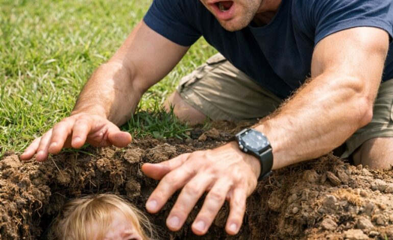 Három nappal korábban értem haza a bevetésről. A lányom nem volt a szobájában. A feleségem azt mondta, hogy a nagymamájánál van, ezért odamentem. De ehelyett a hátsó udvarban találtam a lányomat, egy lyukban állt és sírt. „A nagymama azt mondta, a rossz lányok a sírban alszanak.” Csak kétéves volt. Azonnal kihúztam. Aztán azt suttogta: „Apu, ne nézz a másik lyukba…”