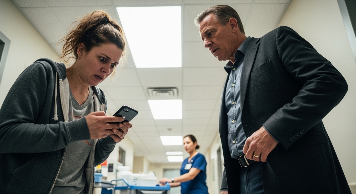 Azt hittem, a férjem dolgozik, miközben a lányunk az életéért küzd a sürgősségin – aztán a rendőrség megmutatták, mit találtak a férjem autójában. A 15 éves házasságom hazugság volt.