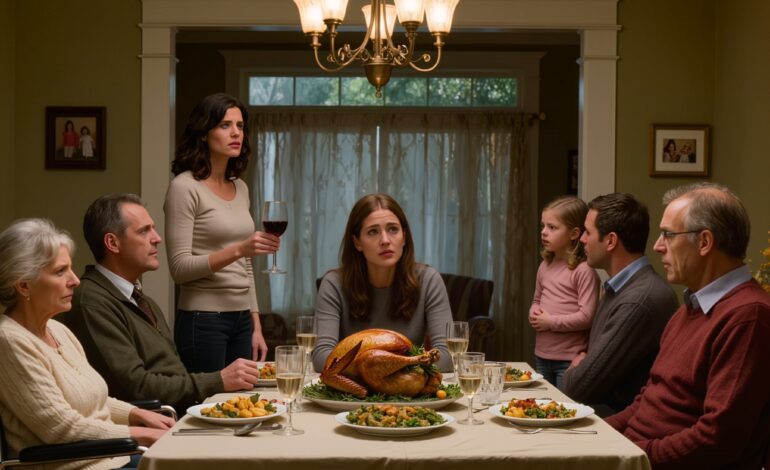 Hálaadáskor anyám felemelte a poharát, egyenesen rám nézett, és azt mondta: „Ha tettél volna valamit az életeddel, nem kellene magyarázkodnom az embereknek.” Azt hitte, megalázza a lányát, akit hét éven át szégyenfoltnak nevezett. Fogalma sem volt, hogy egy titkos e-mail, egy rezgő telefon és az eltemetett igazság máris felé tart a szobán keresztül.