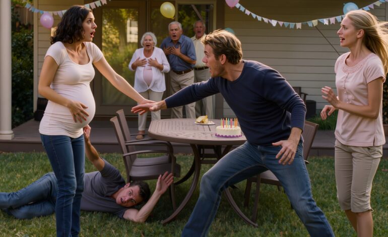 „Én magam készítettem a tányérodat” – mondta a sógornőm a férjem születésnapi partiján, olyan édesen mosolyogva, hogy senki sem látta, hogy lefagyok – egészen addig, amíg a férfi, aki kivette a tányért a terhes kezemből, el nem kezdett fuldokolni az egész család előtt, és miközben mindenki a megmentésére rohant, a sógornő egyetlen rémült kérdéssel fordult felém, amitől megfagyott az erem: „Megette a tiédet?”