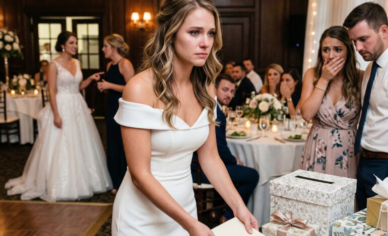 „Miért nem állsz a konyhaajtónál? Így tiszták maradnak a családi fotók” – gúnyolódott a menyasszony. Az én helyemre egy idegen lépett. Nyugodtan odamentem az ajándékasztalhoz, visszavettem a 10 000 dolláromat, és azt mondtam: „Ne aggódj, örökre kikerülök a képből.” Három nappal a nászútjuk kezdete után megnyomtam egy gombot. 168 nem fogadott hívás volt.