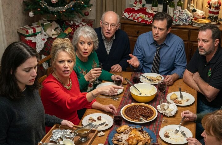 A családom karácsonykor mindenki előtt kigúnyolt, de egy váratlan pillanat örökre megváltoztatta az egész szobát