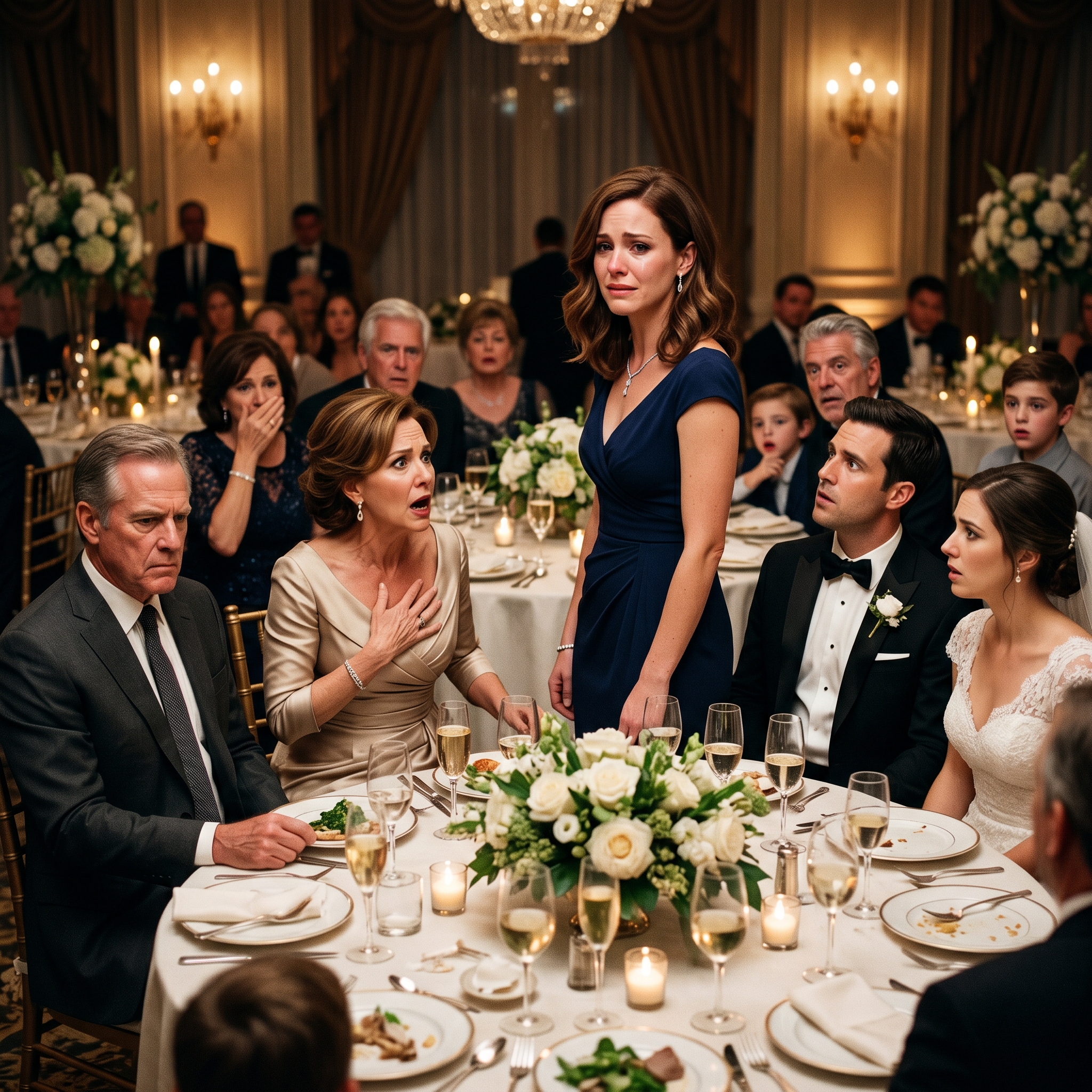 A családom kinevetett a bátyám tökéletes esküvőjén, és „használt anyagnak” hívtak – ezért elmosolyodtam, és azt mondtam nekik, hogy már házas vagyok