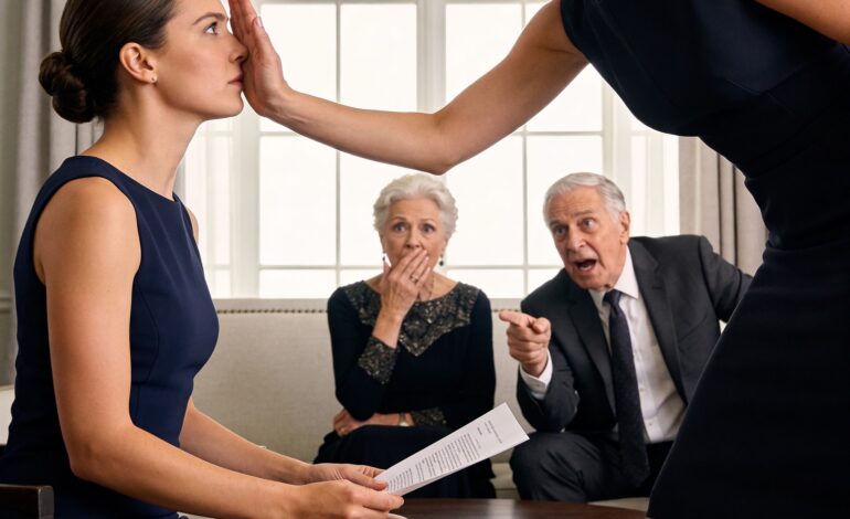 A húgom rám ordított és azt kiabálta: „Nekem fogod adni azt a házat!”, miközben a szüleim megvédték…