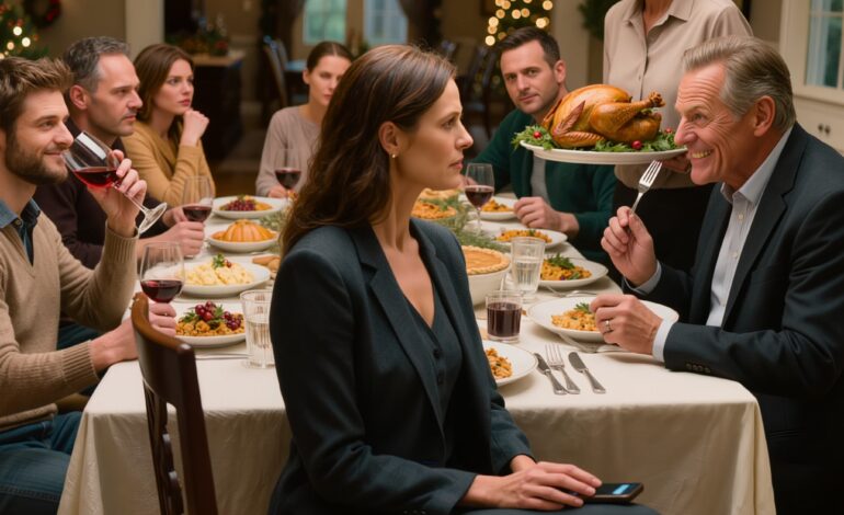 Amikor apám mindenki előtt a hálaadásnapi asztalunk túloldalán nevetett: „Még egy mobilházat sem engedhetsz meg magadnak”, senki sem vette észre, hogy rezeg a telefon a zakóm zsebében – vagy az üzenetet, amely közölte, hogy az üzlet lezárult, az igazgatótanács szavazott, és hétfő reggelre a cég, amelyet imádott, válaszolni fog a lányának, akit tizenöt éven át csődöt mondott.