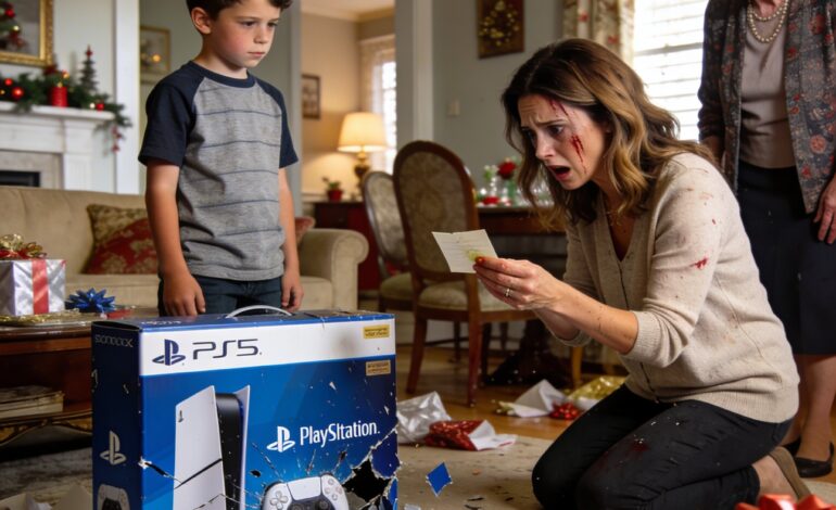 Anyukám odaadta a 8 éves fiamnak a legújabb PlayStationt. De abban a pillanatban, hogy kinyitotta a dobozt, hangtalanul a földre csapta és szilánkokra törte. „Mit csinálsz?!” – kiáltottam hitetlenkedve. Nem válaszolt. Ehelyett a zsebébe nyúlt, és átnyújtott nekem valamit. „Még mindig tudod ezt mondani… miután ezt láttad?” – kérdezte halkan. Lenéztem – és az egész testem remegni kezdett.