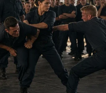 Kinevették a rang nélküli nőt… mígnem az első Navy SEAL a szőnyegre lépett, és az egész bázis elcsendesedett.