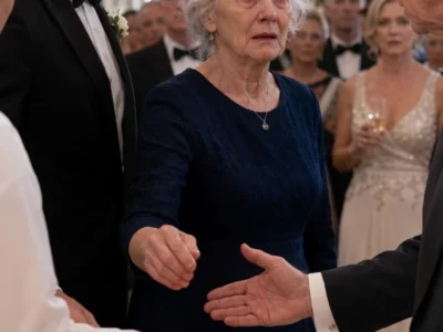 Egy tányér lazac felé nyúlt unokája esküvőjén, és a saját fia megállította a pincért 200 vendég előtt. „Te nem vagy a család. Ne szolgáld ki őt.”