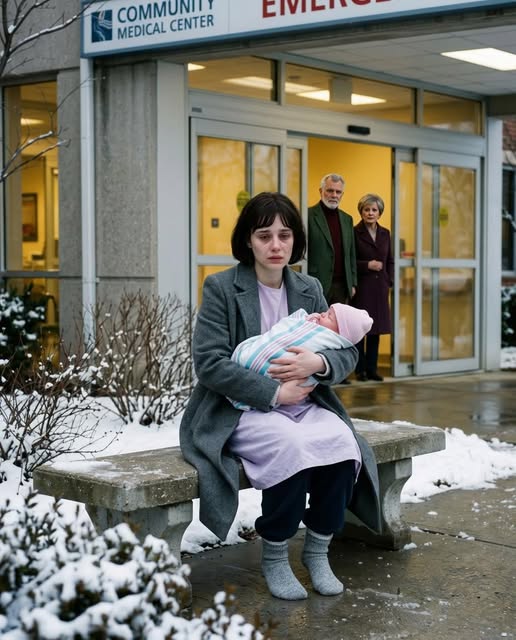 Az unokahúgomnak haza kellett volna mennie a férjével és az újszülött fiával – de amikor a kórház előtt találtam rá a kegyetlen chicagói hidegben, még mindig kórházi köpenyben, egy kölcsönkabát alatt, és úgy szorongatta a babát, mintha ő lenne az egyetlen dolog, ami megmaradt az életében, adott egy üzenetet arról, hogy ellopták az otthonát, a holmijai a járdaszegély mellett maradtak, és abban a pillanatban rájöttem, hogy ez nem egy széteső házasság… hanem valami sokkal szándékosabb dolog, olyan emberek által, akiknek fogalmuk sem volt, kinek a számát fogom tárcsázni…