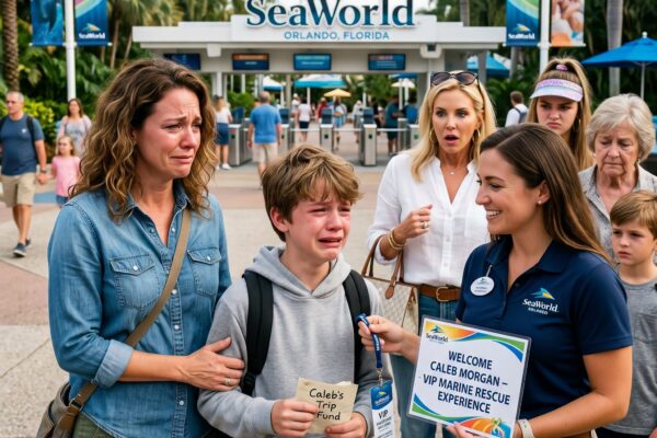A nővérem azt mondta, hogy a fiam nem a SeaWorldbe való – ezért foglaltam neki egy 25 000 dolláros VIP élményt a gyerekei előtt